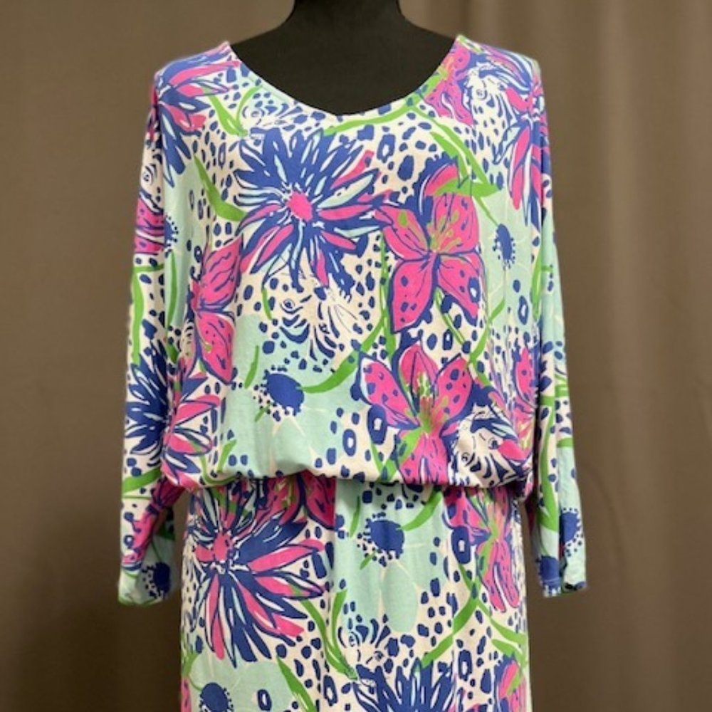 Lilly Pulitzer Cara Dress – In The Garden – Size Large